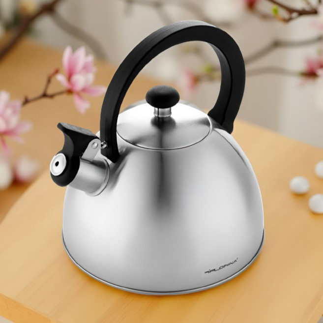 폴란드 플로리나 스텐 휘슬 휘파람 소리나는 주전자 2.5리터 케틀팟 인덕션