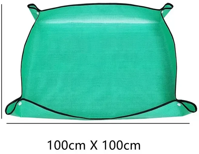 1pc 꽃 냄비 심기 매트 방수 이식 PE 재배치 원예 홈, 02 100x100cm, 1개