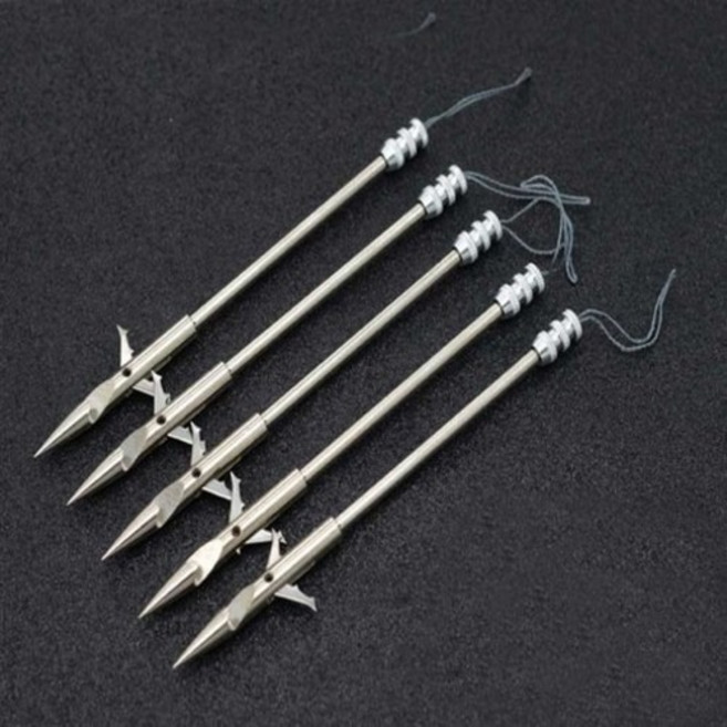 탑포인트 새총 낚시 사냥 스테인레스 화살촉 다트 투석기(국내배송), 10개