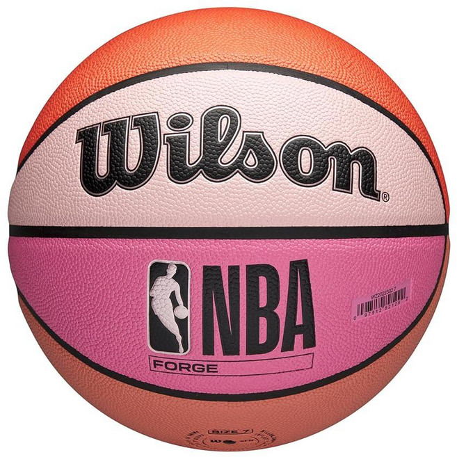 WILSON 온 NBA Forge 실내/실외 농구공 브라운 사이즈 17.8-74.9cm(7-29.5인치) 147604, 핑크 그라데이션