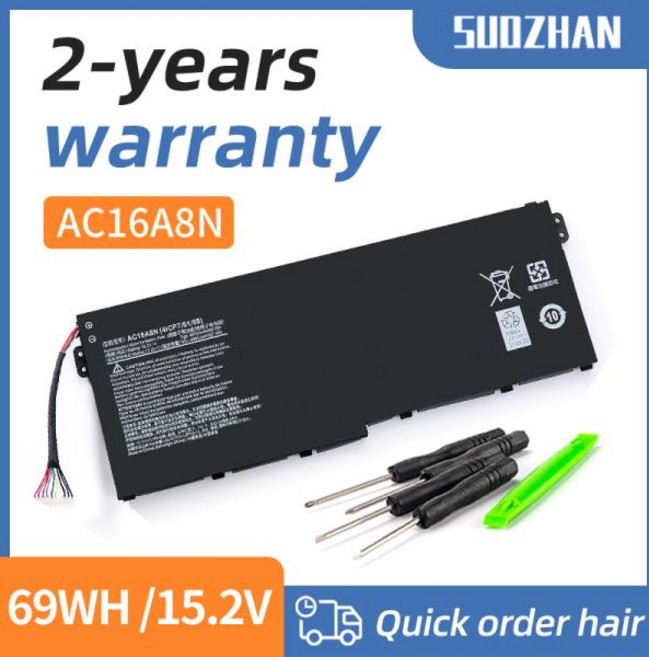 노트북 배터리 Acer 아스파이어 V17 V15 Nitro VN7-593G VN7-793G VN7-793G-73YP 78E3 VN7-793 717L 4ICP7 61/80 AC16, 01 4001 - 5000 MAh_01 CHINA, 01 Black