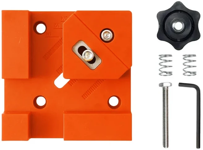 문짝지그 목공용 코너 클램프 내마모성 조절 가능한 스프링 앵글 다목적 포 수공구, 01 ORANGE