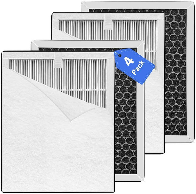 Bpbdzz Blue Pure 311i Max AllergenBlock 교체 필터 2팩 BLUEAIR 공기 청정기와 호환 고급 활성탄 318311 8943664760, White KJ102 Replacement Filter