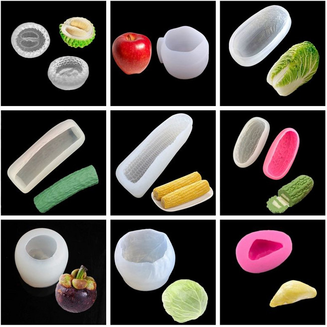 실리콘몰드 옥수수모양 베이킹 비누몰드 틀 가니쉬 캔들, 1개, 대형 옥수수 실리콘 몰드