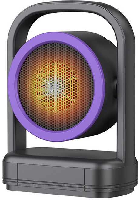 Detao 탁상용 히터 PTC 가열 온풍기 가정용 전기히터 2단계 풍속 조절 베이지 블랙