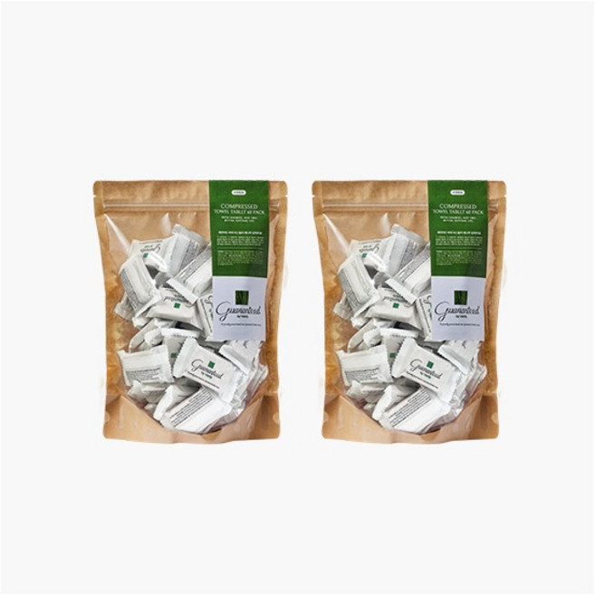 [바스틀리] 게런티드 압축타올 60개입 X 2개, 1세트, 120개입