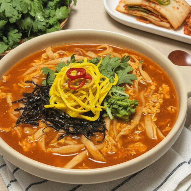 [슈퍼맘푸드] 공주 얼큰이 칼국수 세트 ( 생면 + 소스 ) / 생면 개별포장, 10개, 150g