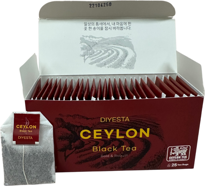 디예스타 실론 잉글리쉬블랙퍼스트 티백, 2박스, 25개입, 2g
