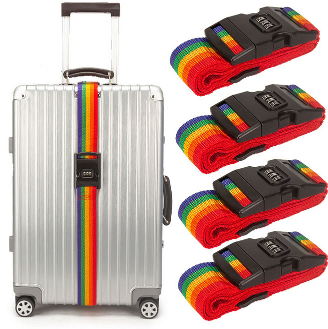 (4개세트) 코코쥬 캐리어 잠금 벨트 스트랩