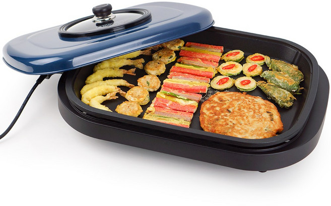 오쿠 국내생산 특대형 잔치팬 전기그릴 58cm 데임방지 열차단 커버, OCP-GP590B