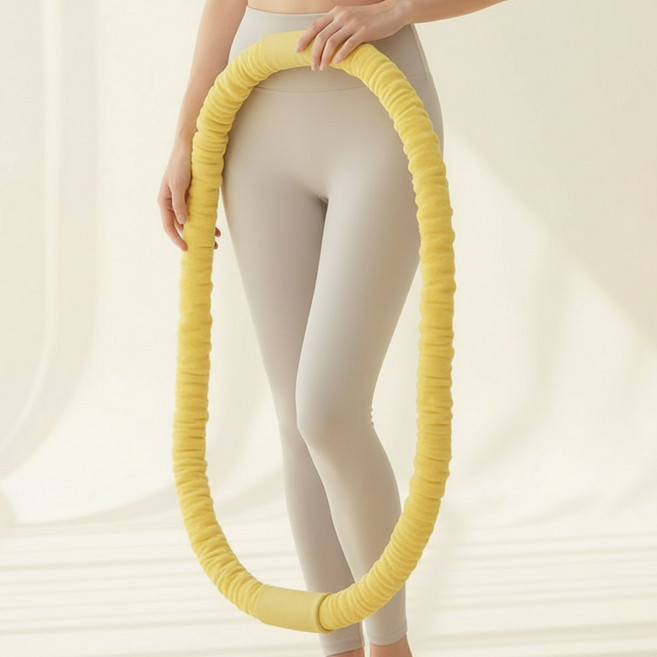 사롬사리 소프트 스프링 다이어트 훌라후프, 1개, 옐로우, 2.5kg