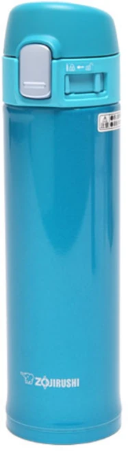 조지루시 슬림 원터치 보온 보냉 물병 SM-PB34, 마린블루, 340ml - 쿠팡