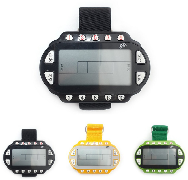 삼오 게이트볼 득점기 No. 777 게이트볼시계 손목득점기, 노랑, 1개