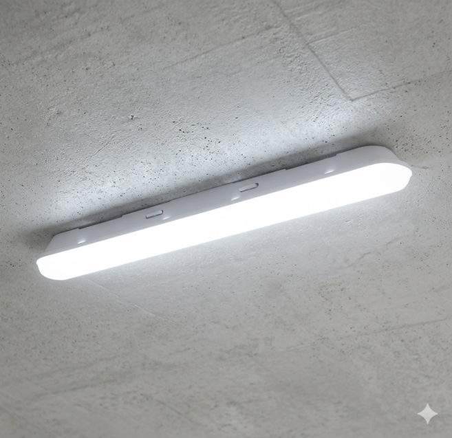 삼성칩 LED 30W 천장 일자등, 화이트+주광색