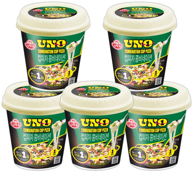 오뚜기 떠먹는 컵피자 콤비네이션 150g, 5개