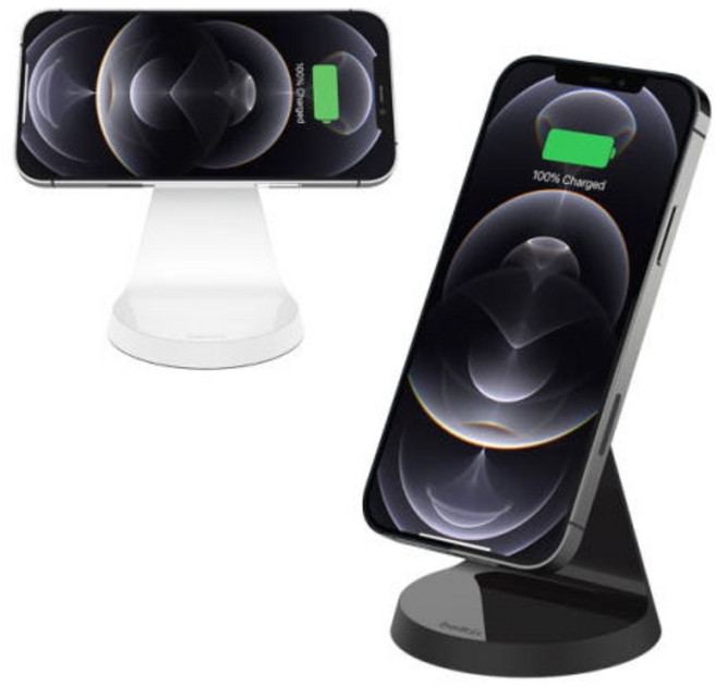 마그네틱 7.5w 무선 충전 스탠드 wib003bt ain, 화이트, 1개