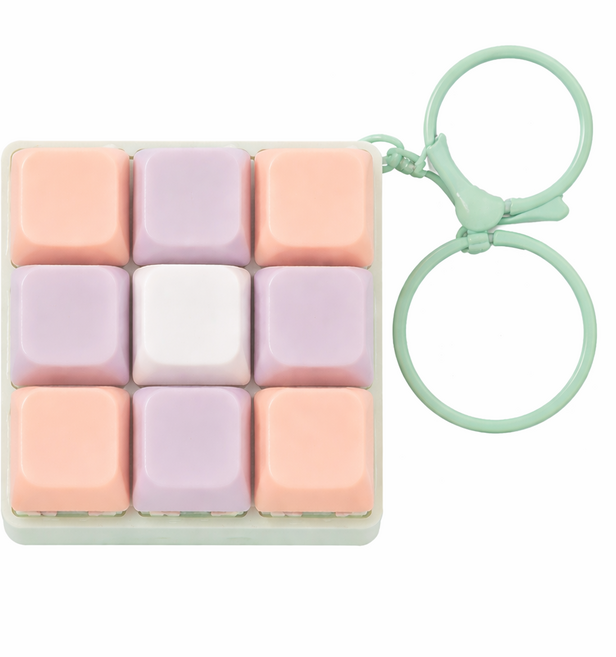 BROWMODA 키보드 키링 피젯 스트레스 마카롱 키보드, 001, 1개