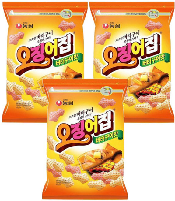 오징어집 버터구이맛, 260g, 3개