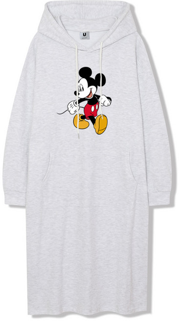 일루소 디즈니 워킹 미키 후드티 롱 원피스