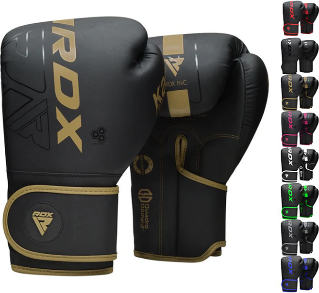 링사이드코리아 복싱 글러브 RDX 카라 / mma 킥복싱 무에타이 겸용 연습용 장갑, 골드/블랙