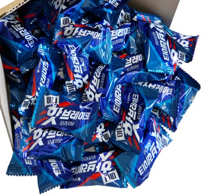 오리온 핫브레이크 미니 대용량 사무실 간식, 13.3g, 42개