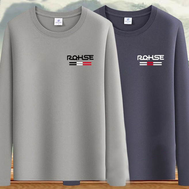 1+1 남성 기모 티셔츠 캐주얼 가을 겨울 도톰 라운드 맨투맨 긴팔티 슬림핏 풀오버 상의 남자 티셔츠 RSH