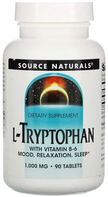 [90정] 소스내추럴스 L 트립토판 1000mg 90정, 1개, 90정 - 쿠팡