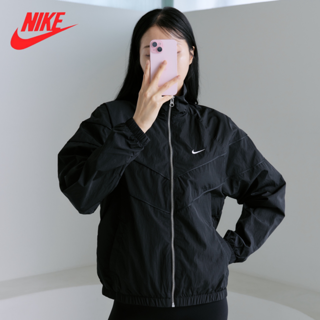 나이키 간절기 여성 발수 바람막이 초경량 UV차단 봄 점퍼