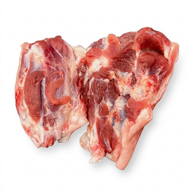 돼지아롱사태 껍질붙은 쫄대기 앞사태 수육용고기 보쌈용고기 돈사태 500g, 1개