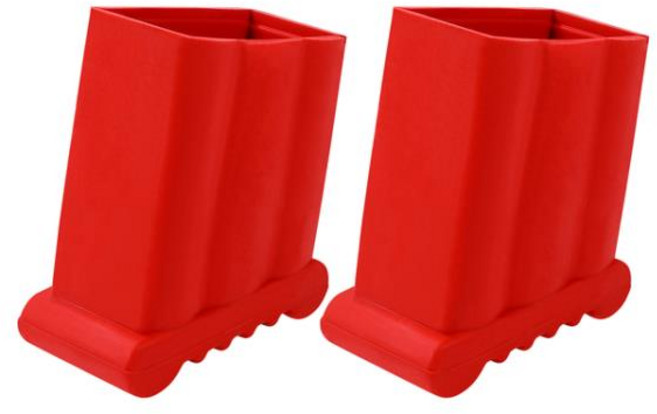 미끄럼 방지 텔레스코픽 사다리 발 매트 고무 패드 스텝 커버, 1개