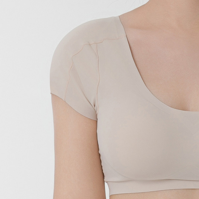 [자체제작] 라인블룸 어깨패드 직각어깨 어깨뽕 브라 티셔츠