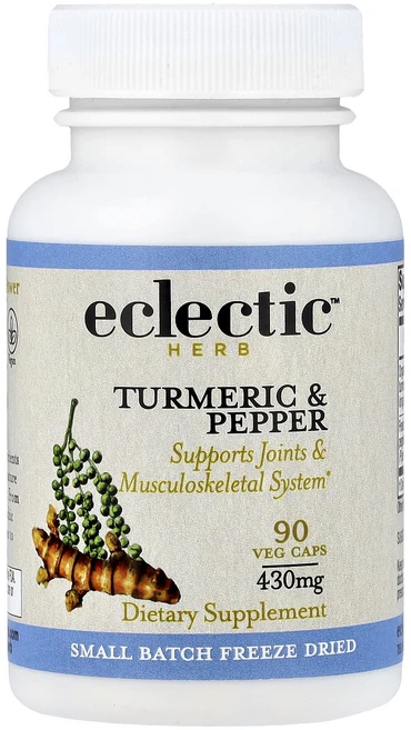 정말좋습니다 Eclectic Herb 동결 건조 강황 및 후추 베지 캡슐 90정 빠르게배송해드릴게요, 1개 - 쿠팡