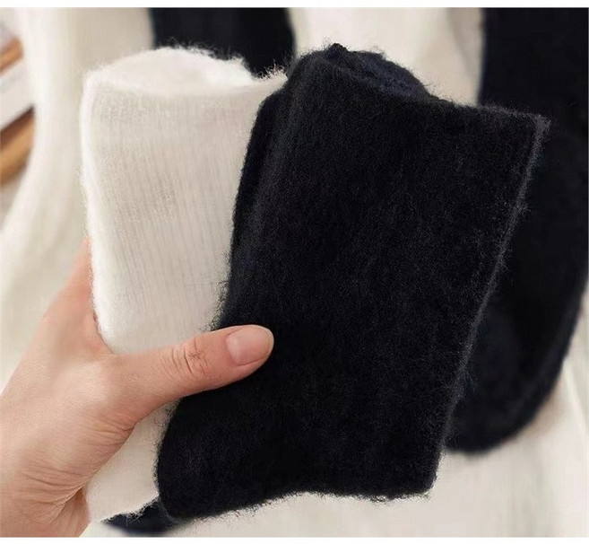 깔끔한 데일리 털날림없는 발이 편한 무압박 겨울양말 3켤레