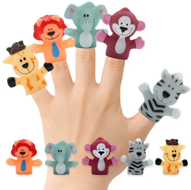 토이머스 소프트 손가락 인형 시리즈B 동물원친구들 5종 세트, 1개