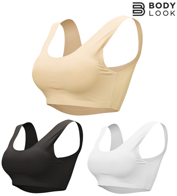 무봉제 심리스 래쉬가드 스포츠 누디 이너탑 쿨 브라+팬티