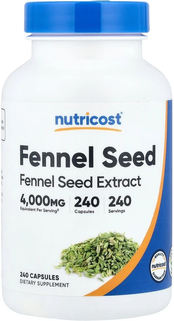 뉴트리코스트 Nutricost Fennel Seed 240 Capsules 200 mg per Capsule - 쿠팡