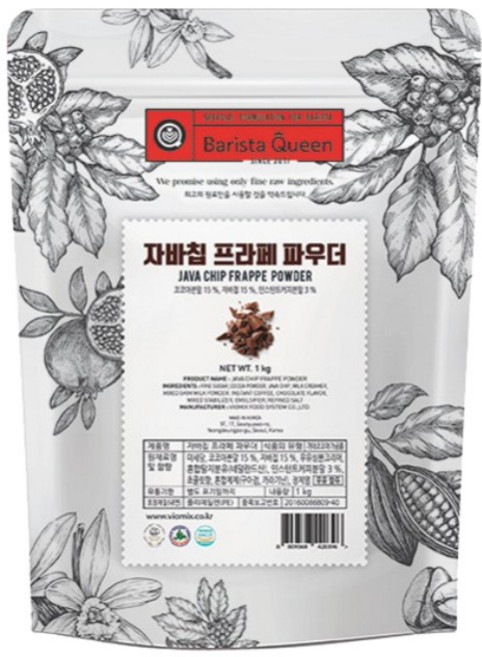 알티스트 바리스타퀸 자바칩 프라페 파우더, 1개입, 1kg, 4개, 1kg