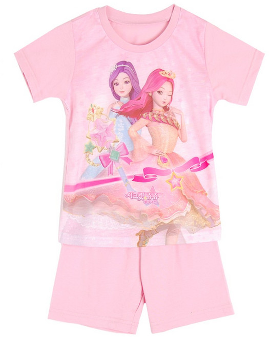 아동잠옷 여아실내복 시크릿쥬쥬반팔상하_타샤