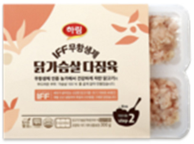 하림 IFF 무항생제 닭가슴살 다짐육 300g 이유식 2단계, 1개