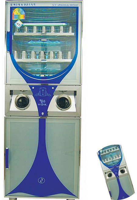 SW2200H컵살균건조 회수대 소독기일체형 컵150개