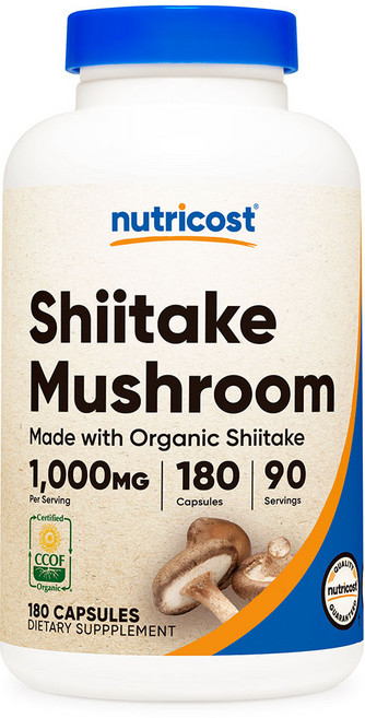 뉴트리코스트 표고 버섯 1000mg 캡슐, 180정, 1개