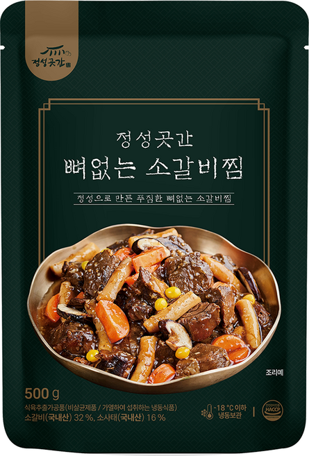 정성곳간 강순의 명인 뼈없는 소갈비찜, 1개, 500g
