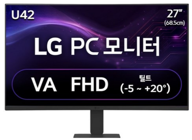 LG전자 FHD PC모니터, 68.5cm, LG 27U421A