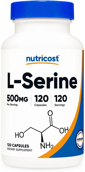 뉴트리코스트 L-세린 500mg 캡슐, 120정, 1개 - 쿠팡