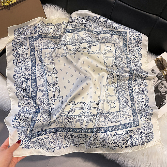 리틀제제 실키 스카프 7종 페이즐리 반다나 패션포인트 아이템 실크 두건