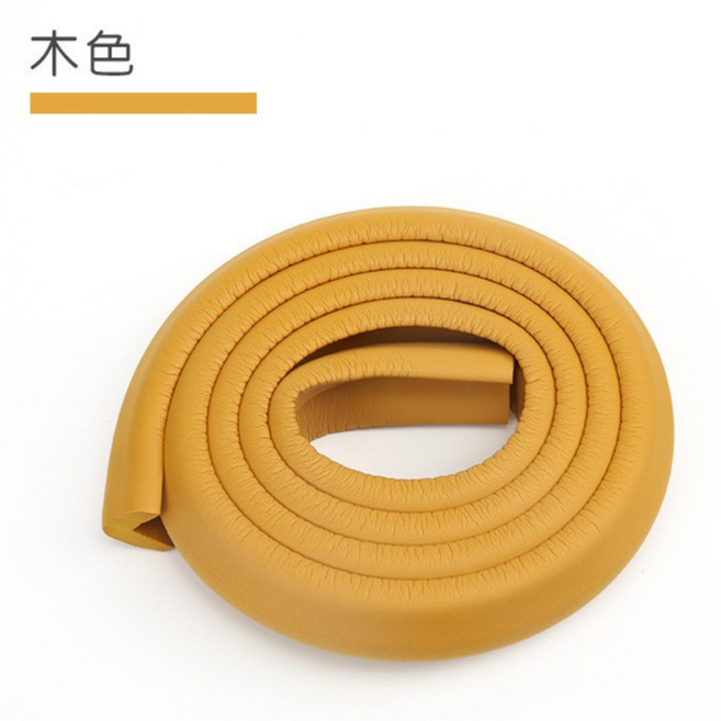 NBR材質加厚加寬L型防撞條 2米兒童居家安全防護角 木色, 棕木色, 1個