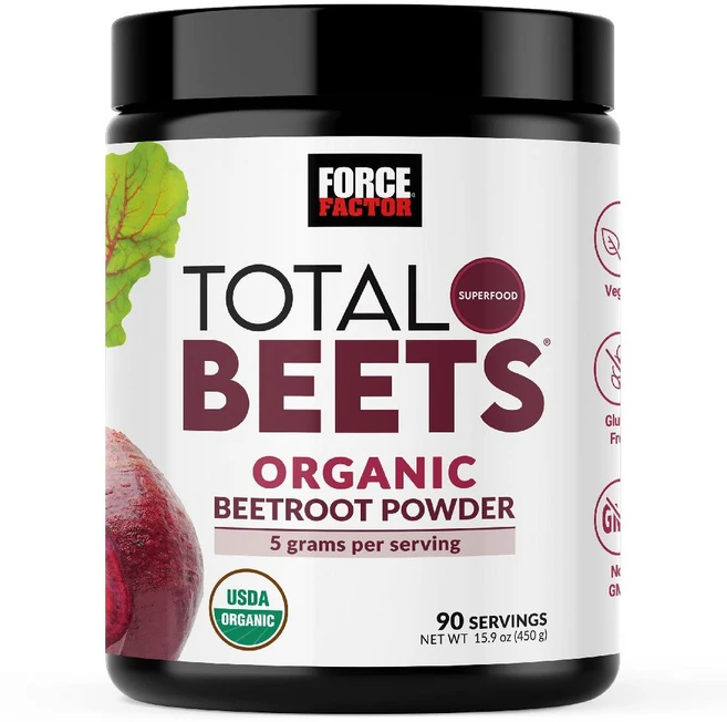 Force Factor Total Beets 유기농 사탕무 파우더 슈퍼푸드 혈류개선, 120g - 쿠팡