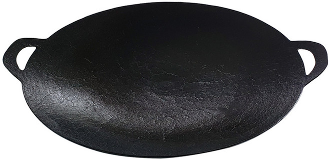 야철대장 길들인 대형 통주물 그리들 원형 캠핑 솥뚜껑 불판, 01:길들인 무쇠 그리들 48cm