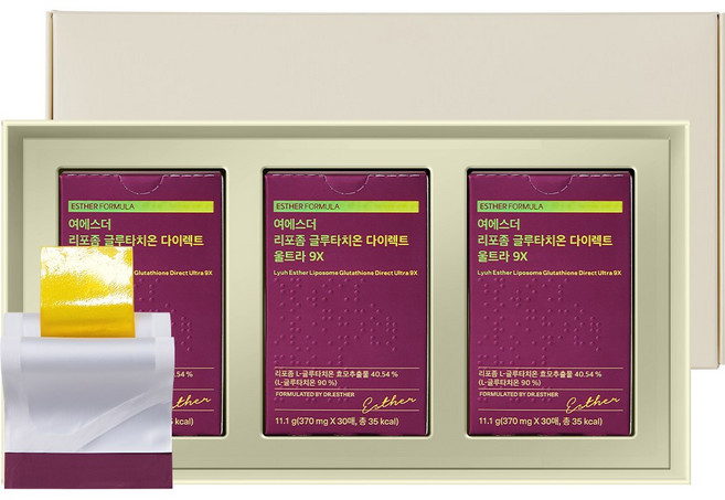본사직영 여에스더 리포좀 글루타치온 울트라 9X 필름 기획세트, 1세트, 90회분
