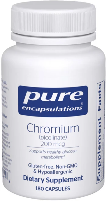 퓨어 인캡슐레이션 크롬 피콜리네이트 200mcg 캡슐, 1개, 180정 - 쿠팡